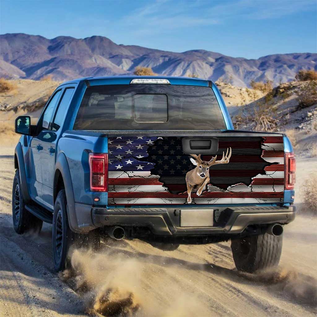 Passionné de chasse - Autocollant pour hayon de camion - Fête de l'Indépendance
