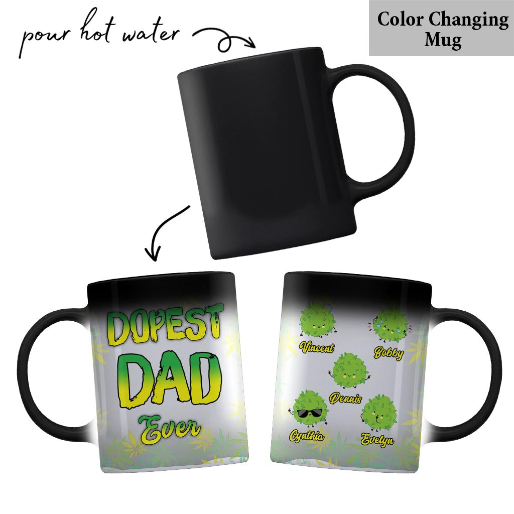 Le papa le plus cool du monde - Mug personnalisé pour fumer de l'herbe