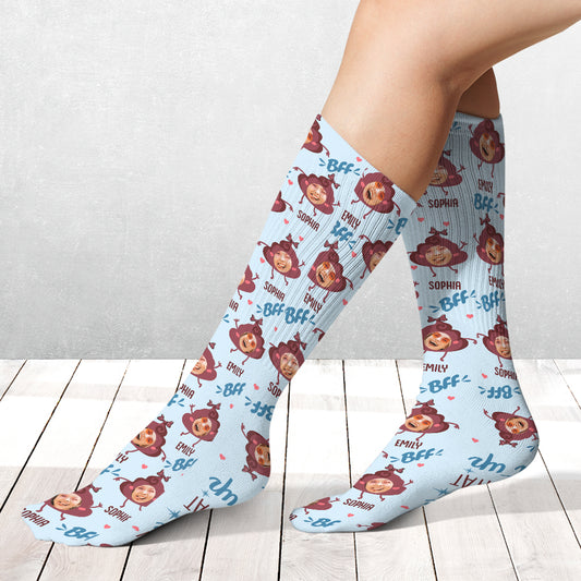 Keep That Up - Personalized Bestie Socks