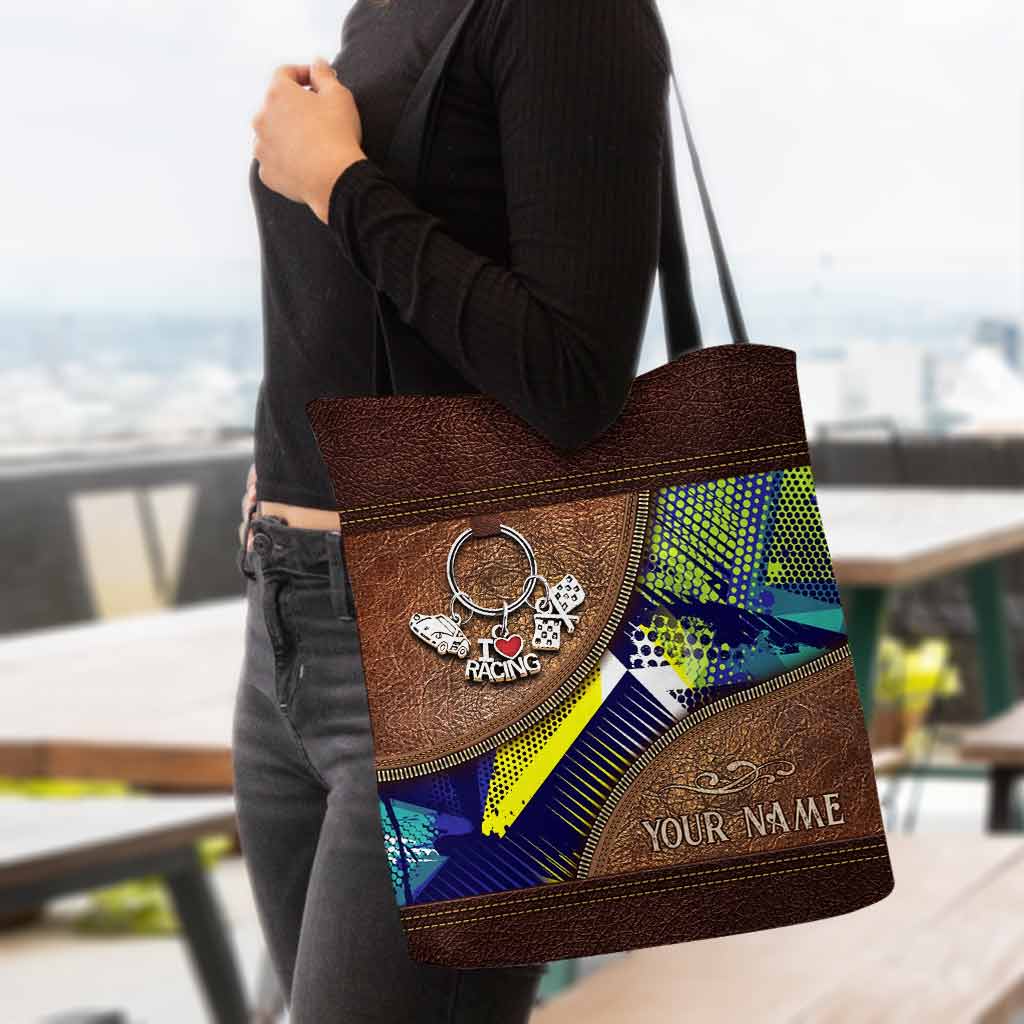 Racing Personalized Tote Bag