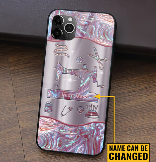 Amour - Coque de téléphone personnalisée à coudre