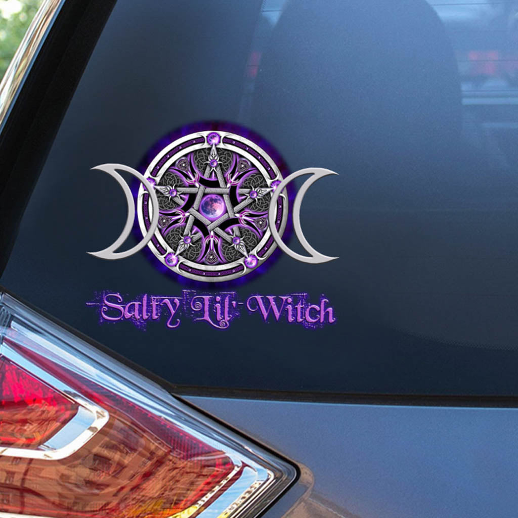 Autocollant triple lune violet Salty Lil' Witch