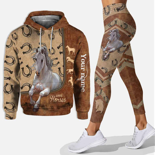 Passionné(e) de chevaux ? Sweat à capuche et legging personnalisés