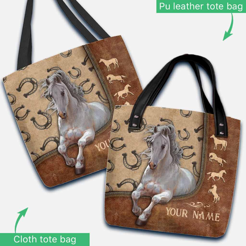 Sac fourre-tout personnalisé « Amoureux des chevaux »