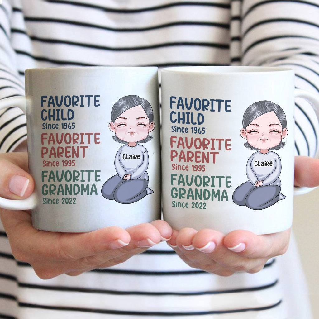 Mamie préférée depuis toujours - Mug personnalisé pour mamie