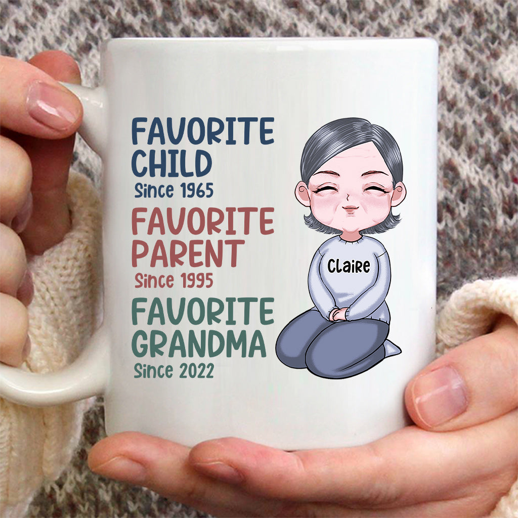 Mamie préférée depuis toujours - Mug personnalisé pour mamie