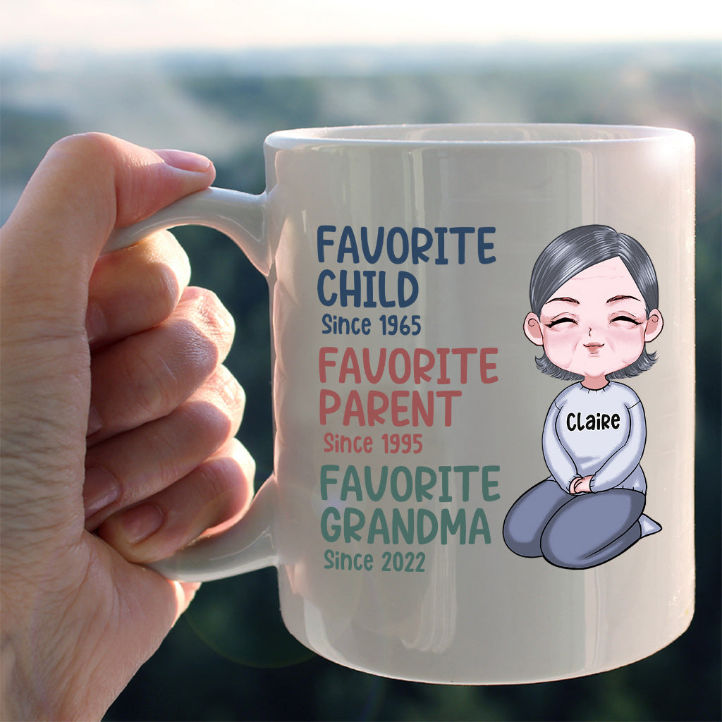Mamie préférée depuis toujours - Mug personnalisé pour mamie