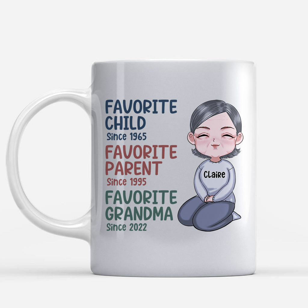 Mamie préférée depuis toujours - Mug personnalisé pour mamie