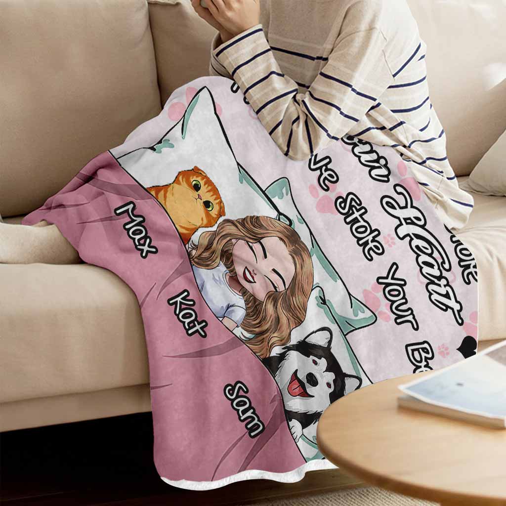 D'abord, nous avons conquis ton cœur - Couverture personnalisée pour chien