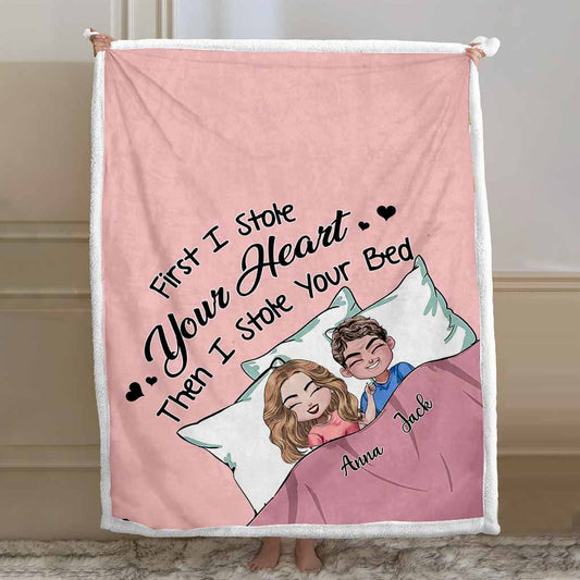 D'abord, j'ai volé ton cœur - Couverture personnalisée pour couple