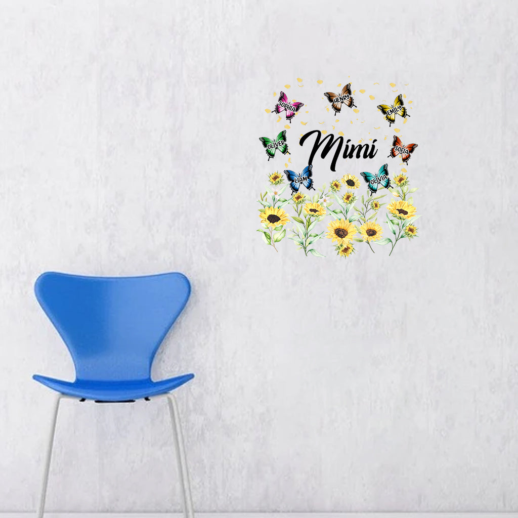 Meilleure grand-mère/Mimi/Nana du monde - Autocollant personnalisé pour grand-mère