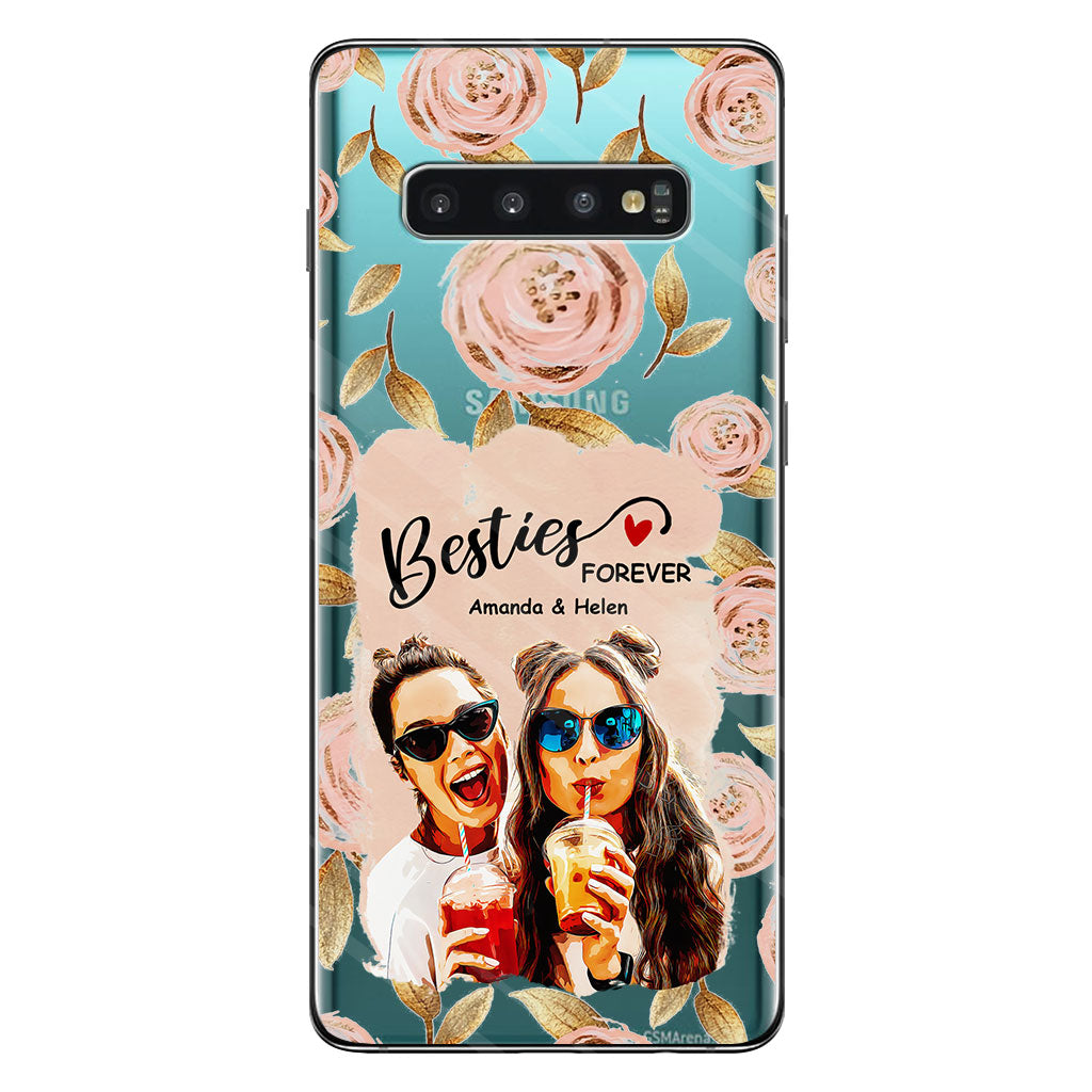 Meilleures amies pour toujours - Coque de téléphone transparente personnalisée pour meilleure amie