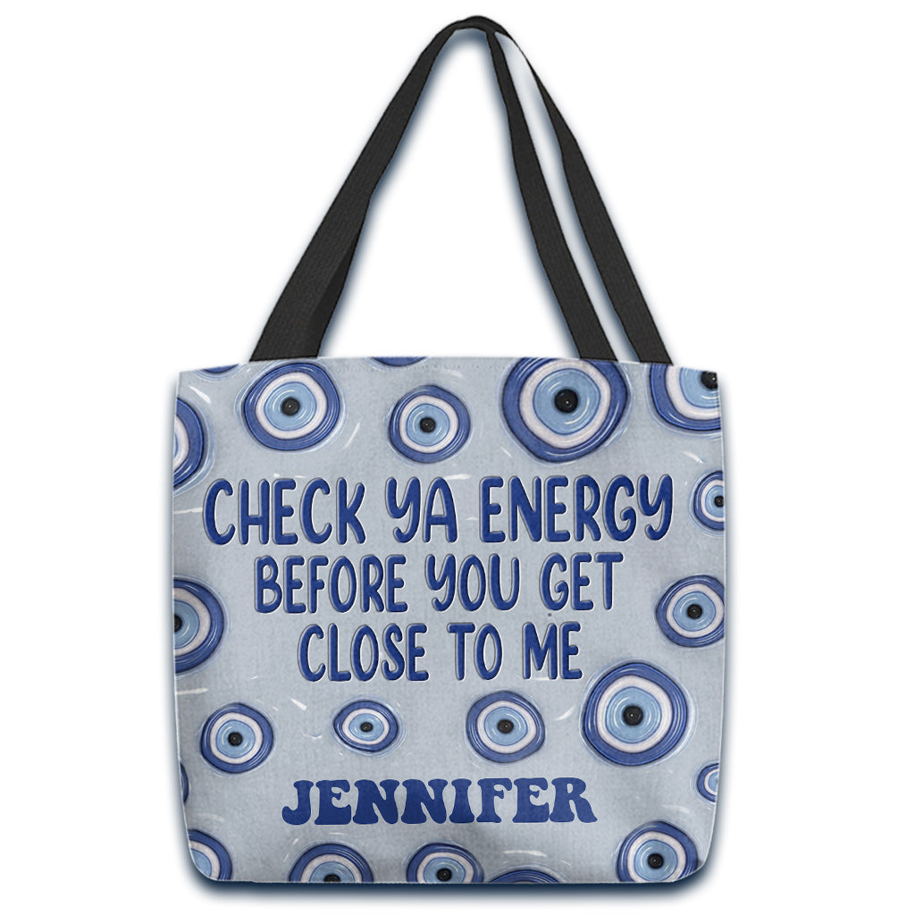 Check Ya Energy - Personalized Witch Tote Bag