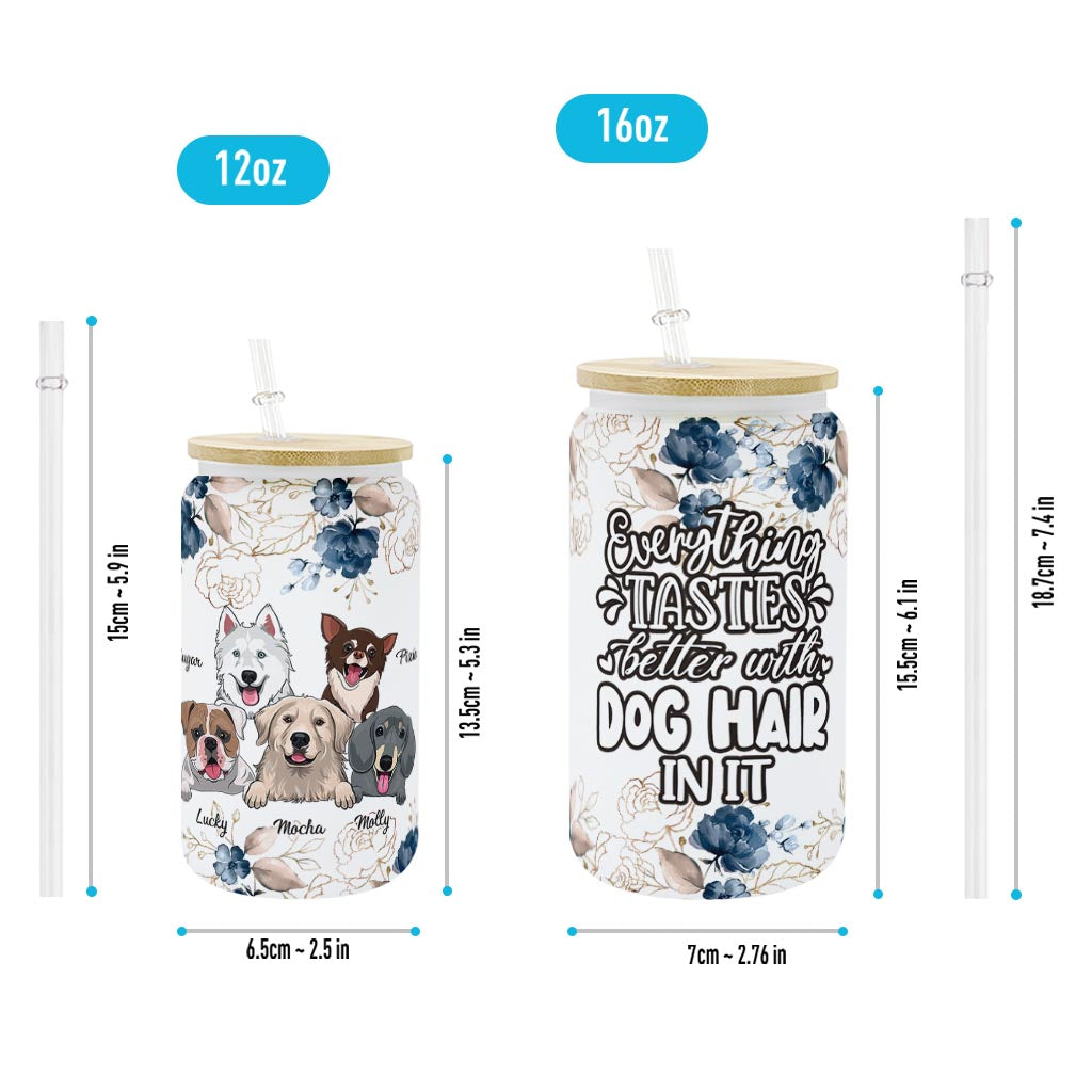 Tout a meilleur goût - Cadeau pour amoureux des chiens - Verre à canette personnalisé