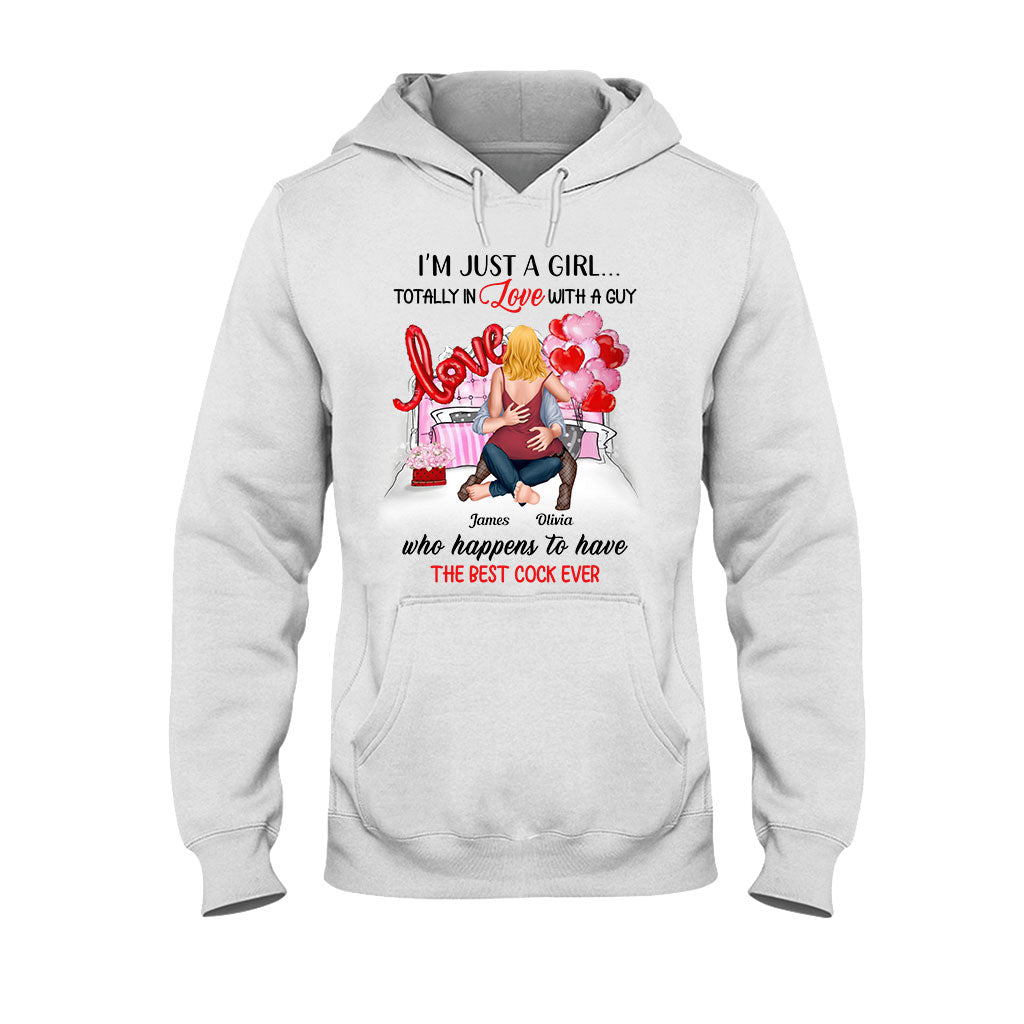 Je suis juste une fille amoureuse d'un garçon - T-shirt et sweat à capuche personnalisés pour couples