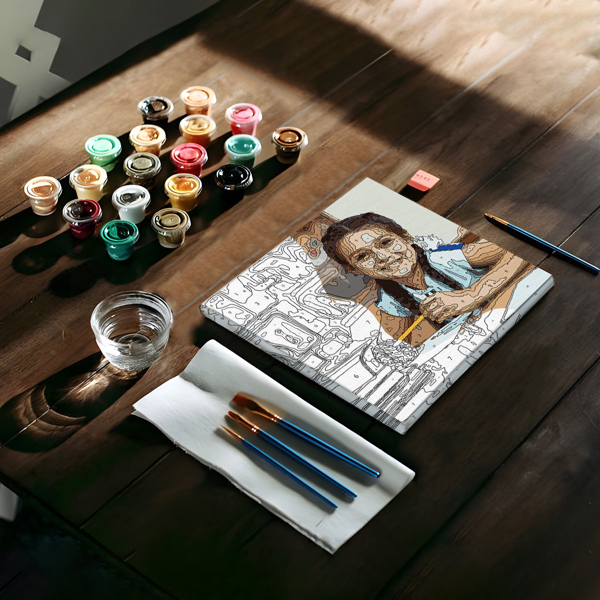 Kit de peinture par numéros personnalisé avec photo - Ma fille