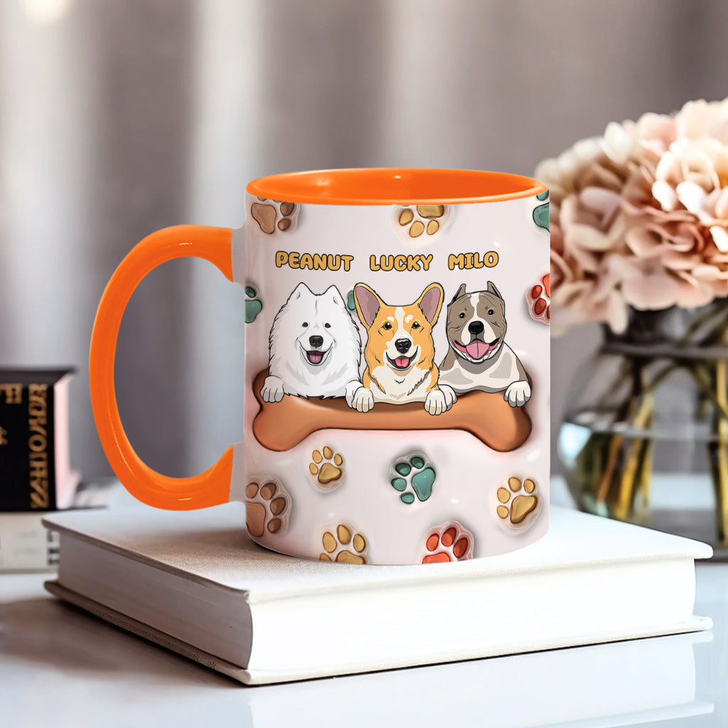 Best Dog Mom Ever - Personalized Dog Accent Mug