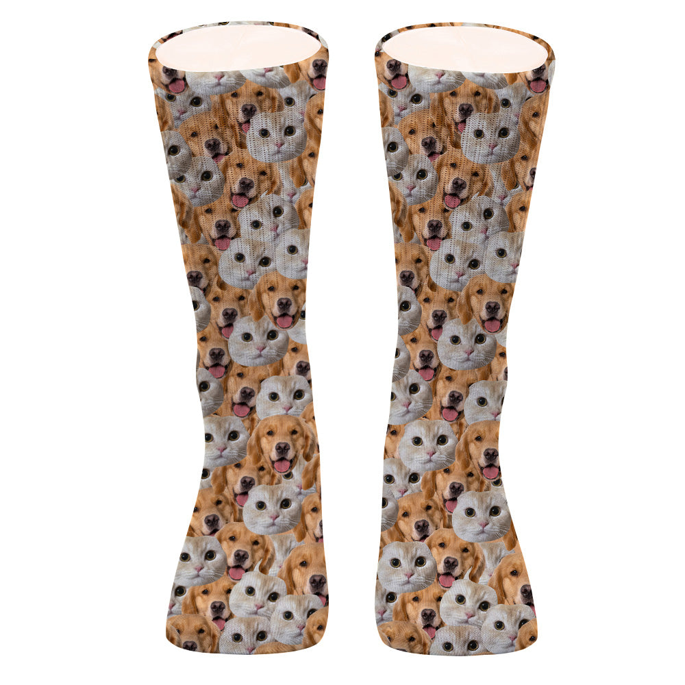 Chaussettes personnalisées pour chiens avec motif imprimé - Chaussettes personnalisées pour chiens