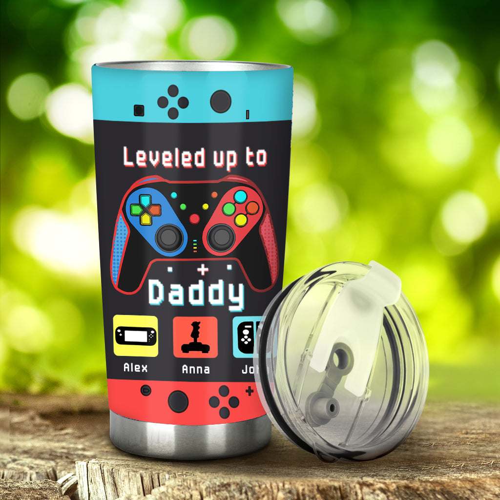 Gamer Dad Like A Regular Dad But Way Cooler - Video Game gift for dad, Gamer - Personalized Tumbler