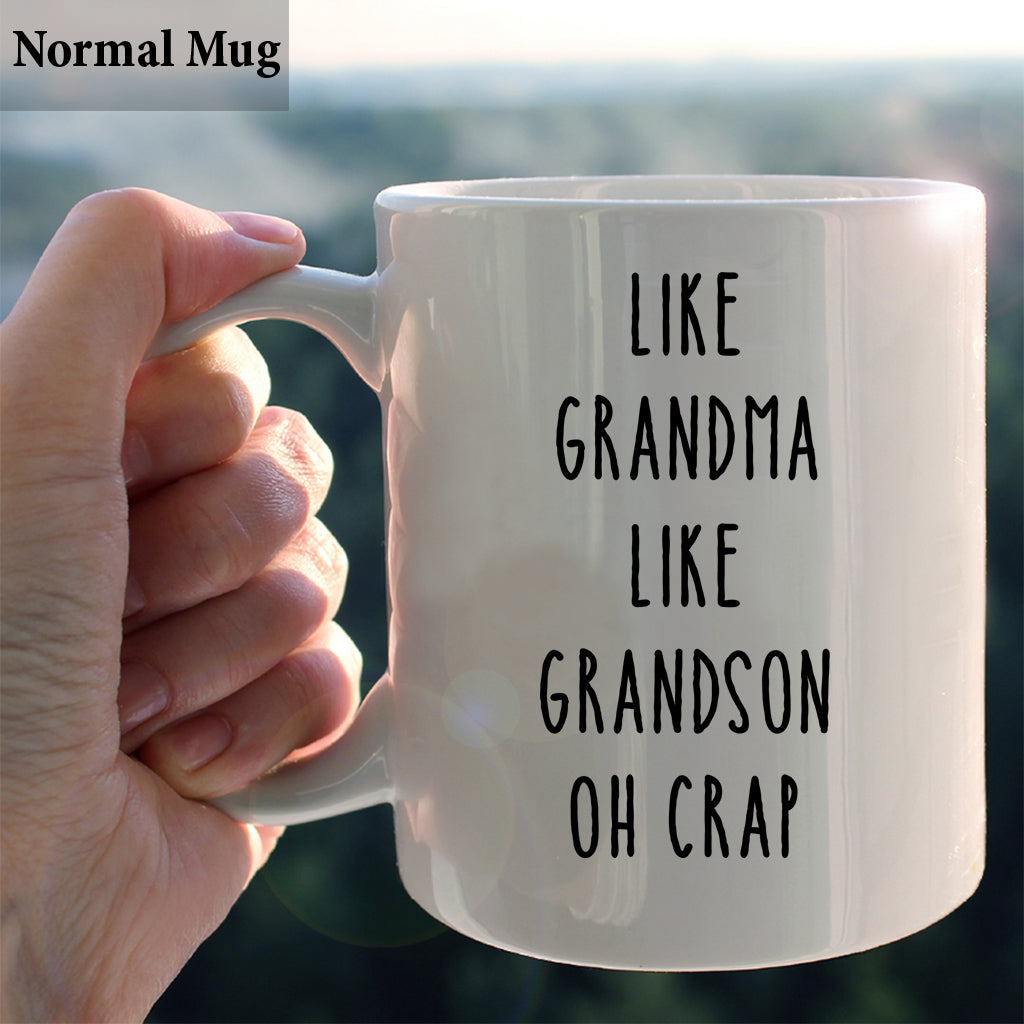 Like Mother Like Daughter Oh Crap - Family gift for aunt, mom, grandma - Personalized Mug