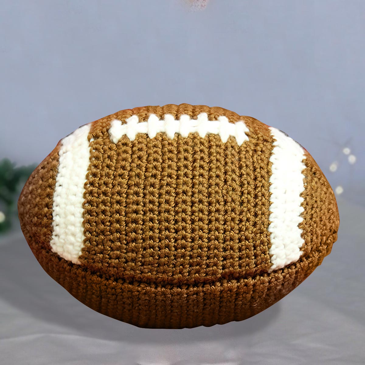Ballon de football américain tricoté - Poupée de football tricotée à la main