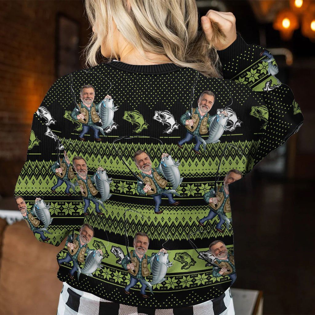 J'adore la pêche - Pull moche de pêche personnalisé