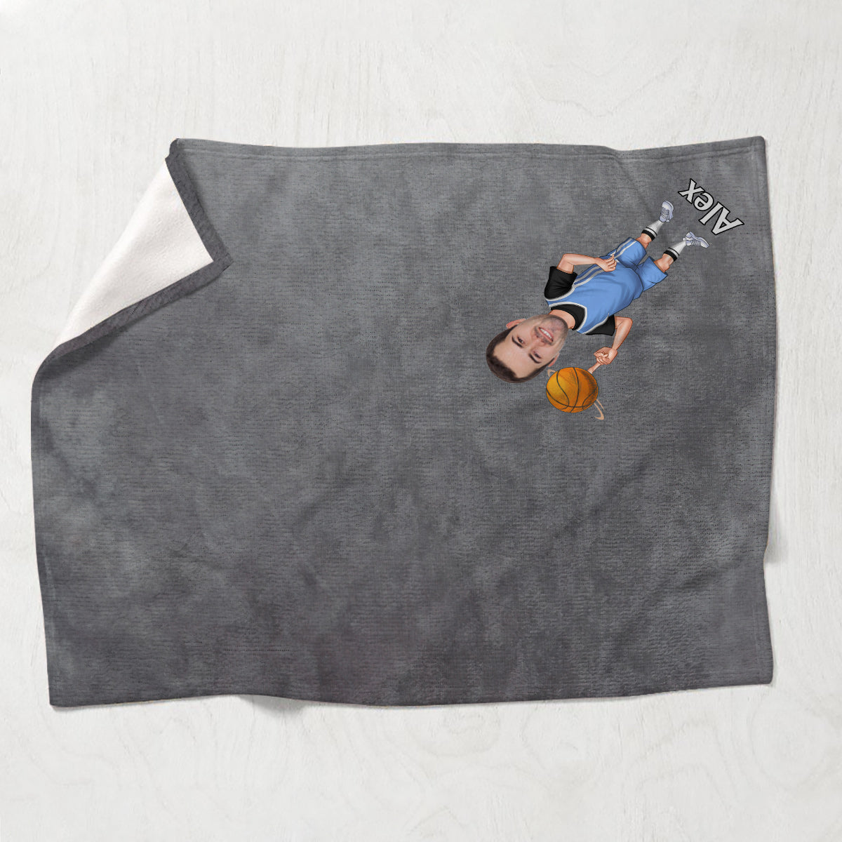 J'adore le sport - Couverture de basket personnalisée