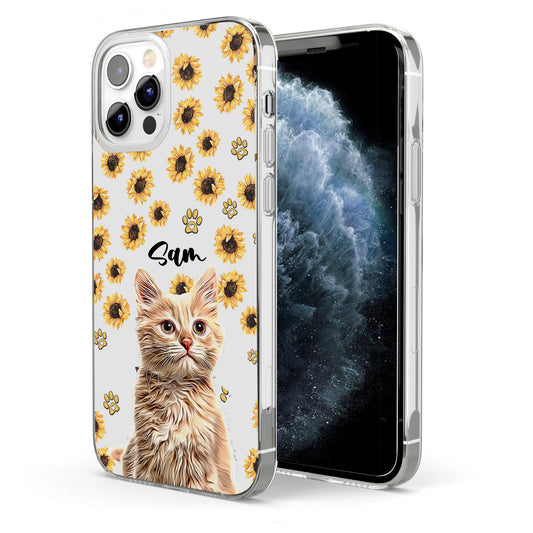 Tu es mon rayon de soleil - Coque de téléphone transparente personnalisée pour chien