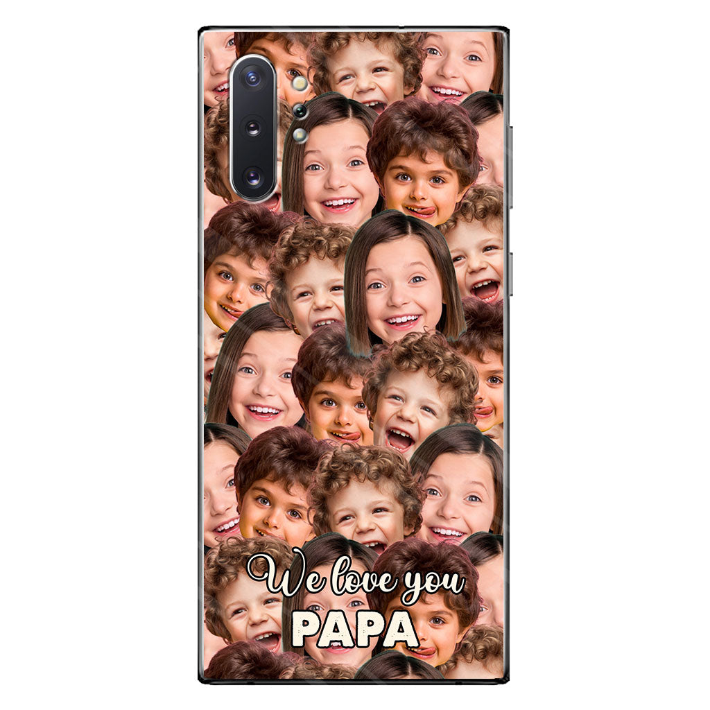 Je t'aime papa - Cadeau pour papa, grand-mère, grand-père, maman, oncle, tante, frère, sœur, fils, fille, petite-fille, petit-fils, mari, femme, petit ami, petite amie - Coque de téléphone personnalisée