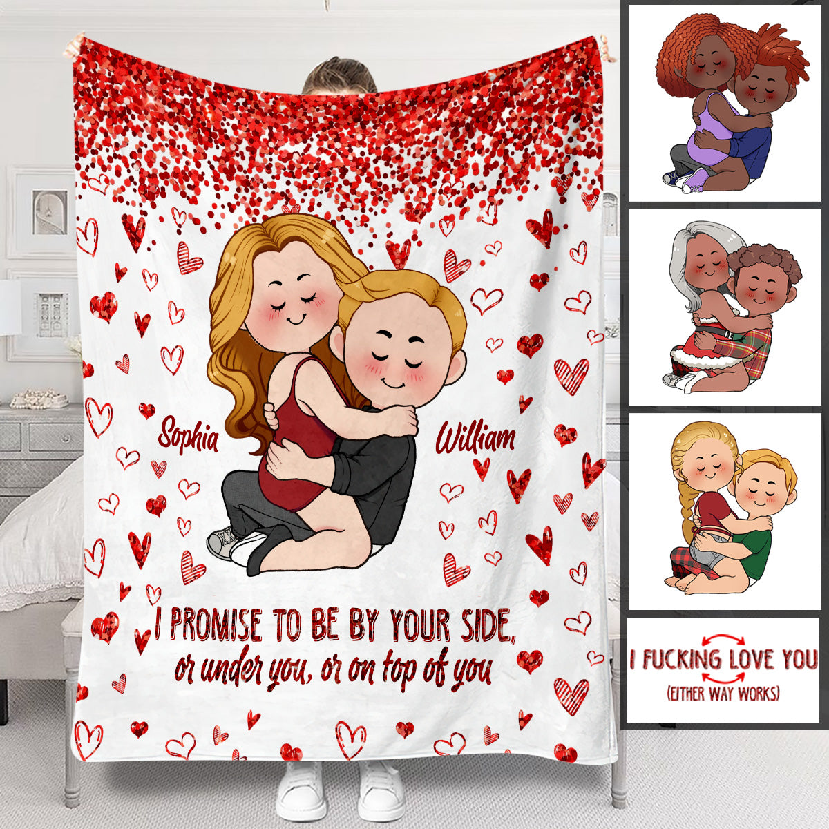 Je promets d'être à tes côtés - Couverture personnalisée pour couple