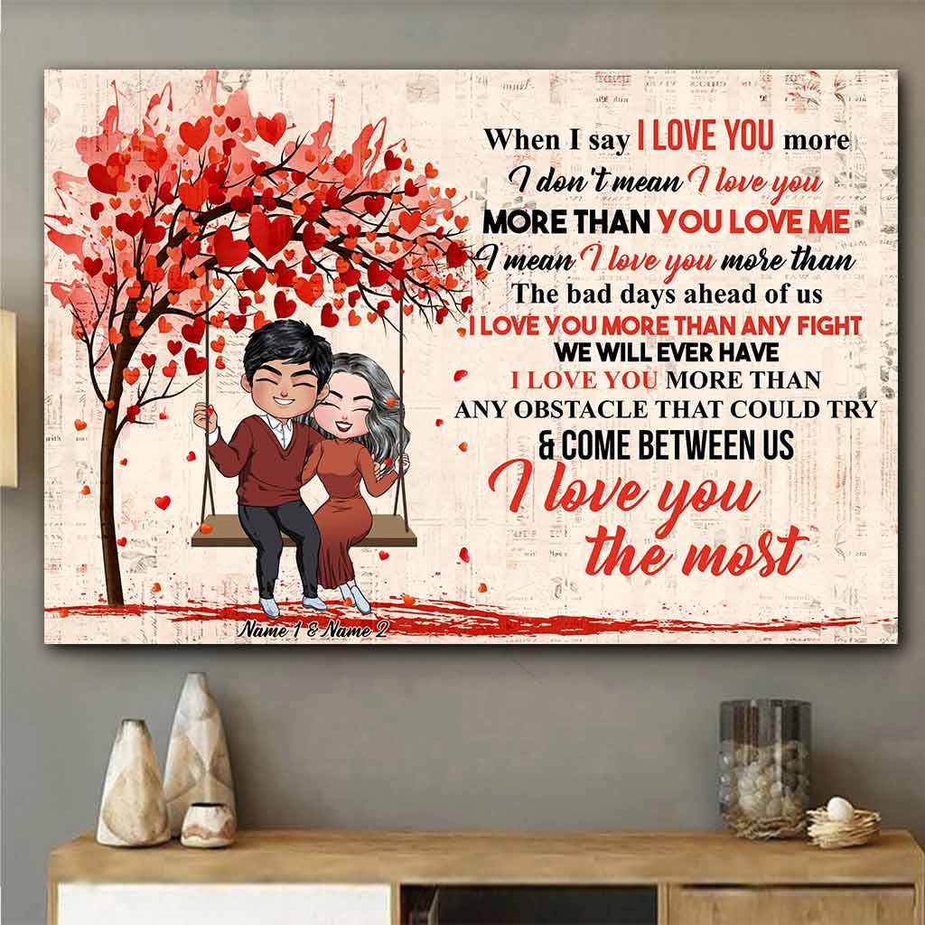 I Love You Most Couple - Personalized Poster