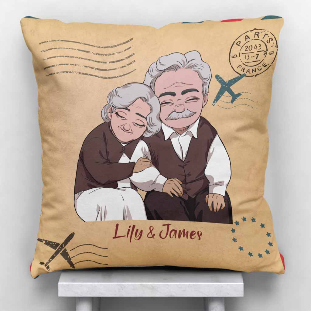 Si je devais revivre ma vie - Coussin décoratif personnalisé pour couple