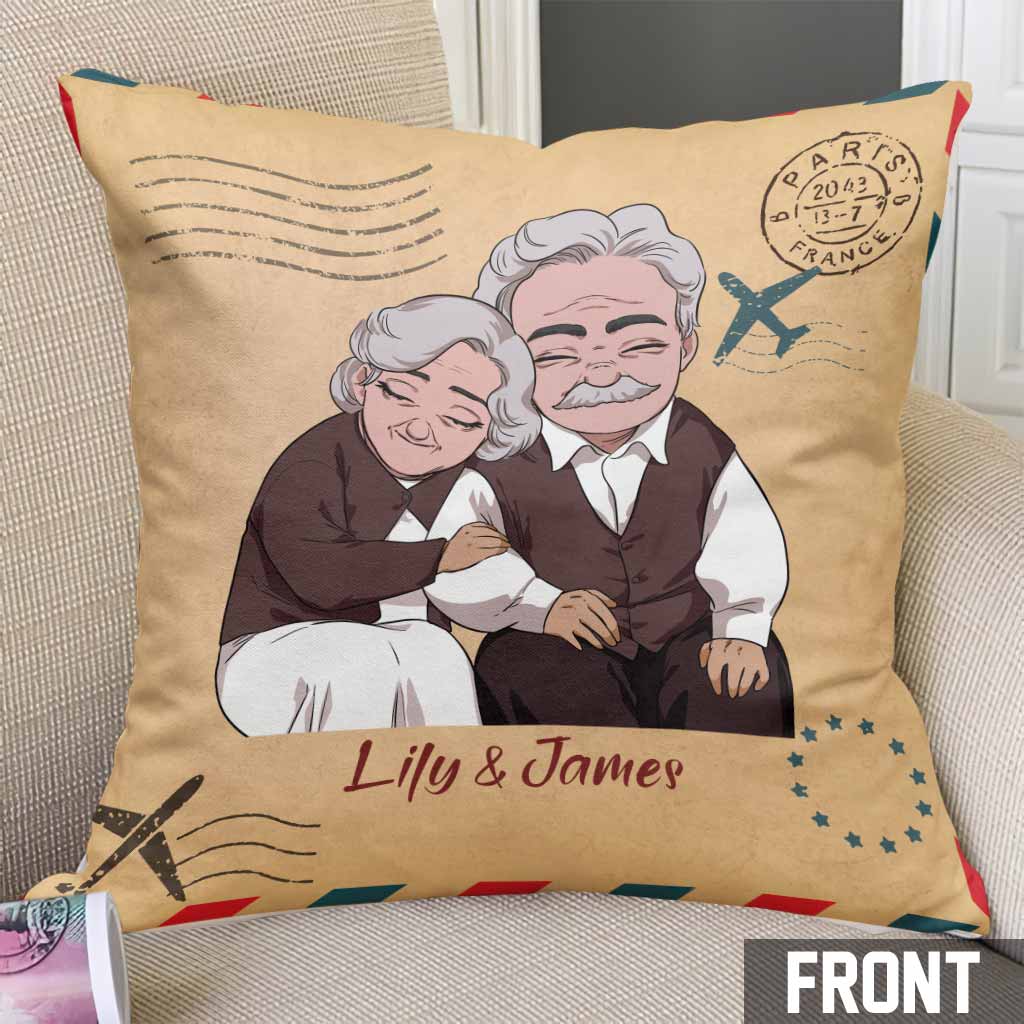Si je devais revivre ma vie - Coussin décoratif personnalisé pour couple