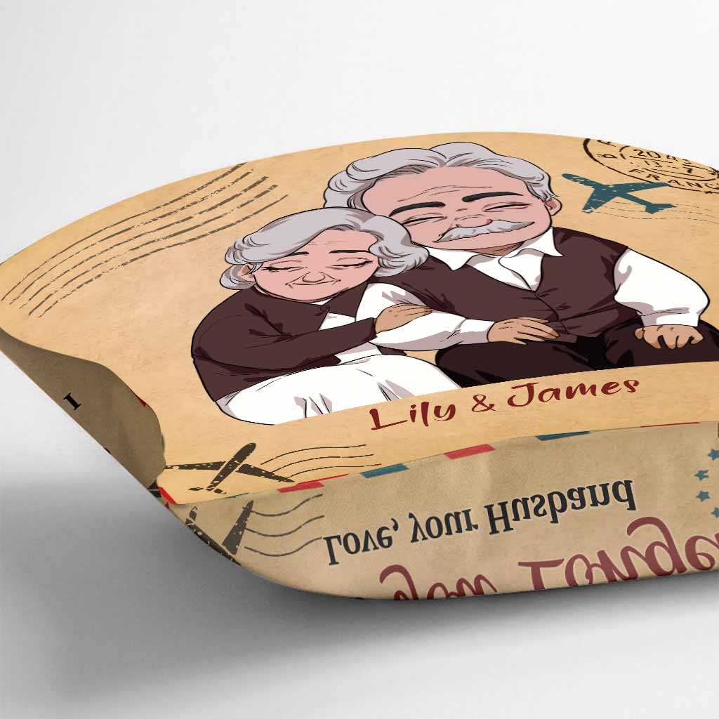 Si je devais revivre ma vie - Coussin décoratif personnalisé pour couple