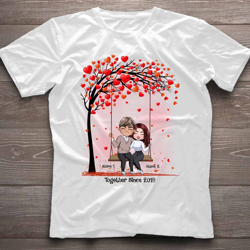 Ensemble - T-shirt et sweat à capuche personnalisés pour couples