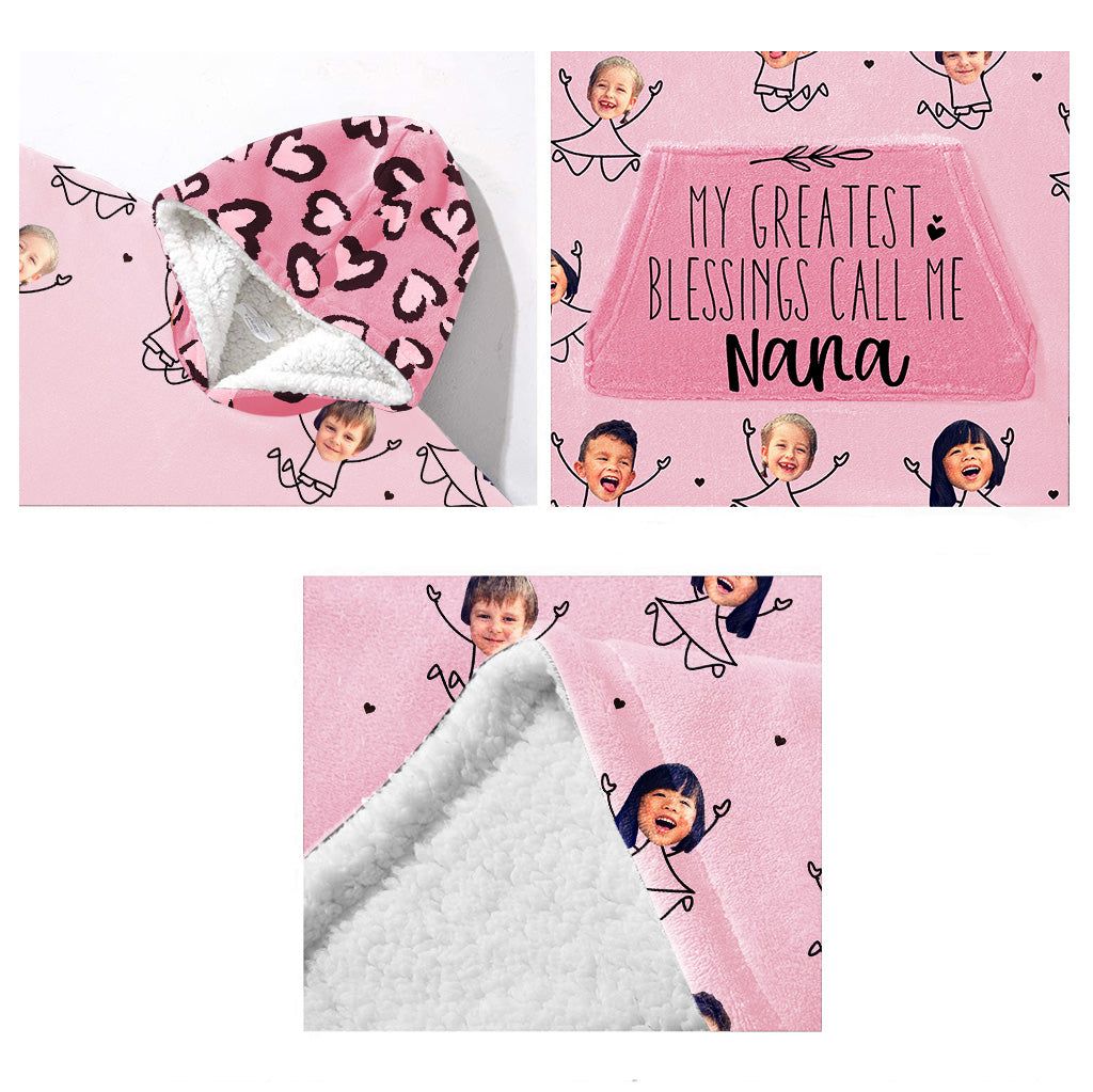 Ma plus grande bénédiction - Sweat à capuche couverture personnalisé pour la fête des mères