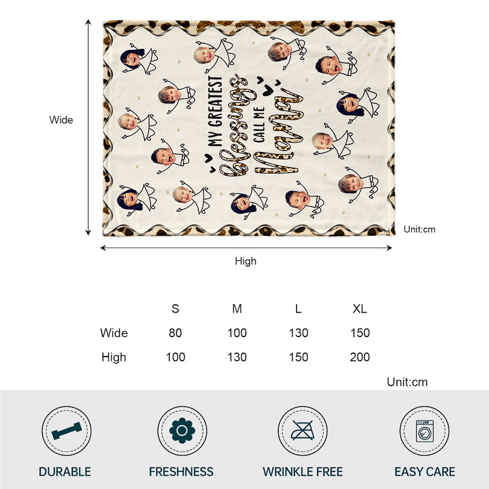 My Greatest Blessing - Personalized Mother's Day Mother Blanket