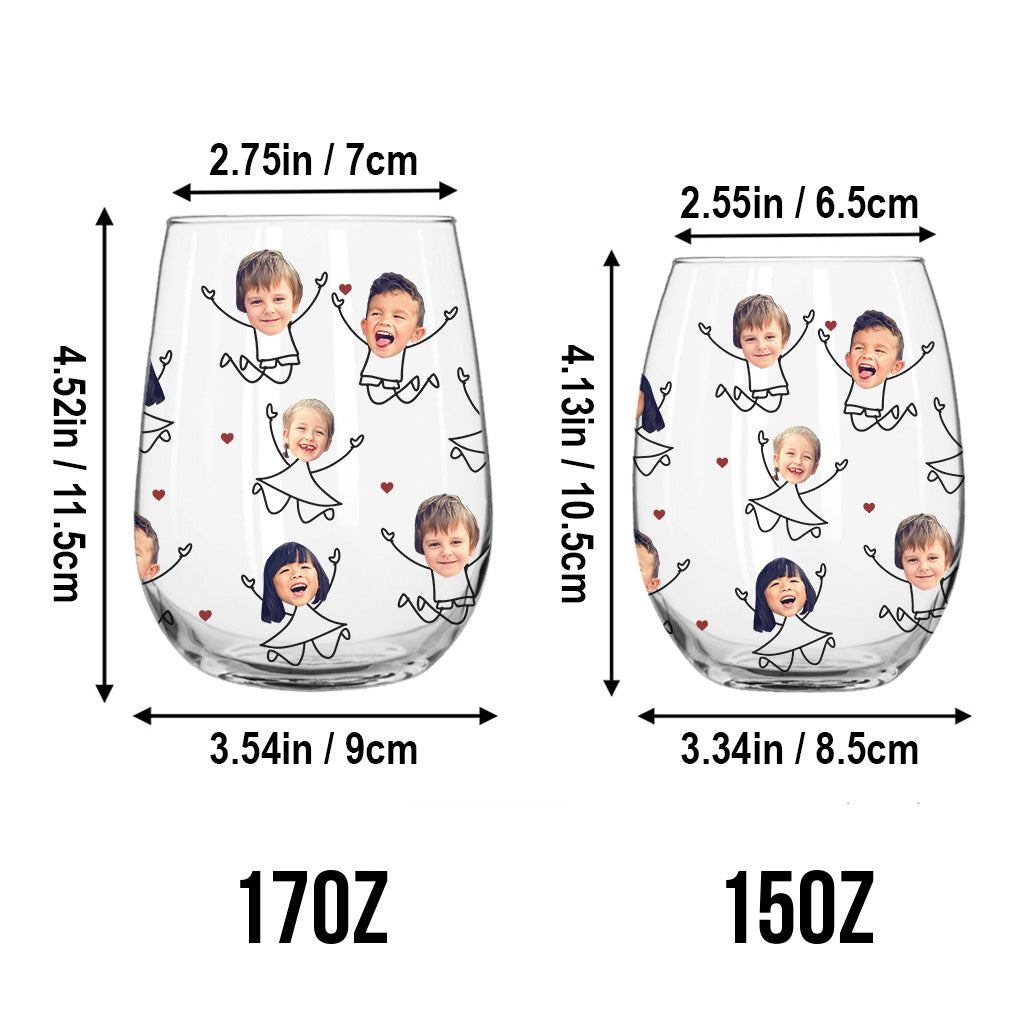 Le bon sens de maman pour le vin - Verre à vin personnalisé pour la fête des mères.