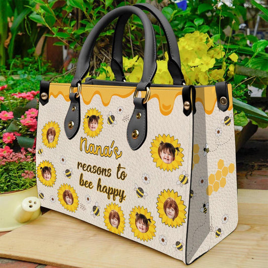 Les raisons de Nana - Cadeau pour grand-mère, maman - Sac à main en cuir personnalisé