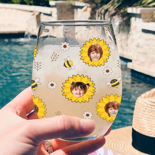 Les raisons de Nana - Cadeau pour grand-mère, maman, grand-père, papa - Verre à vin entièrement personnalisé