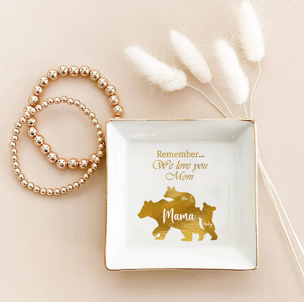 N'oublie pas que nous t'aimons, maman ! - Porte-bijoux personnalisé pour la fête des Mères