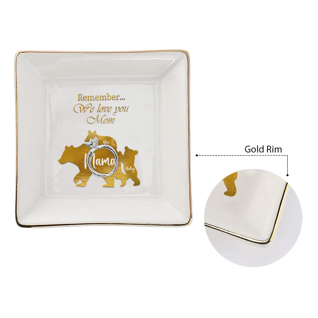 N'oublie pas que nous t'aimons, maman ! - Porte-bijoux personnalisé pour la fête des Mères