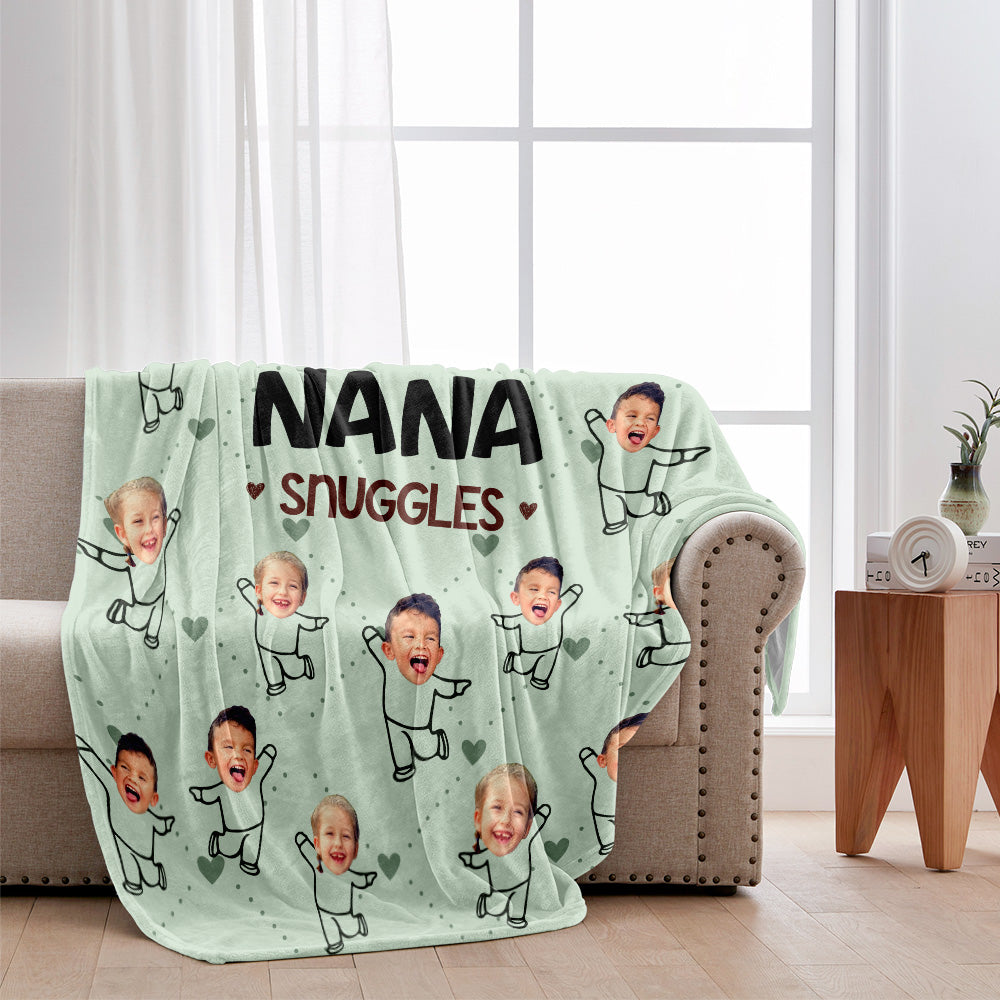 Made Just For Nana Snuggles - Personalized Mother's Day Grandma Blanket