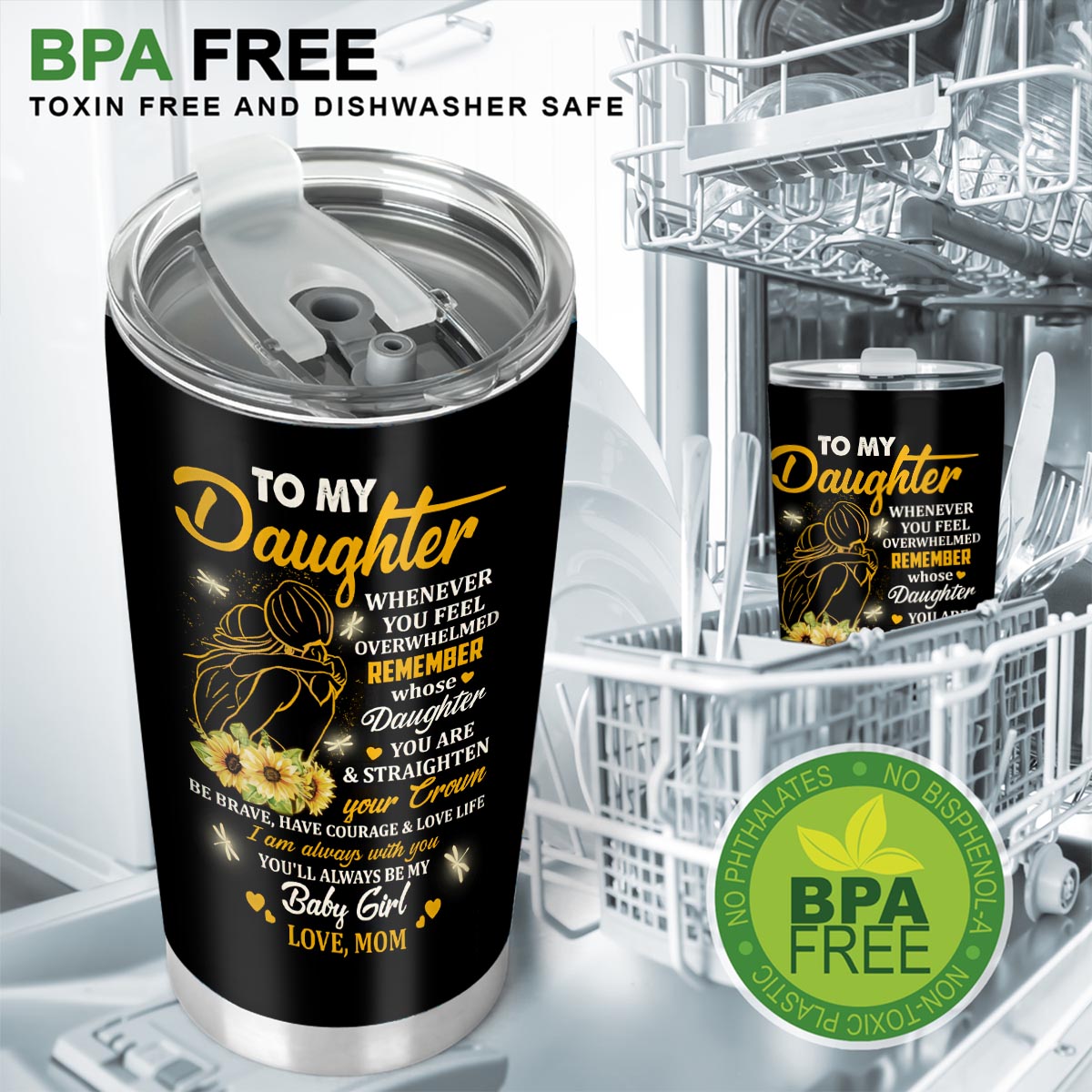 Quand tu te sens dépassée - Gobelet personnalisé pour ta fille