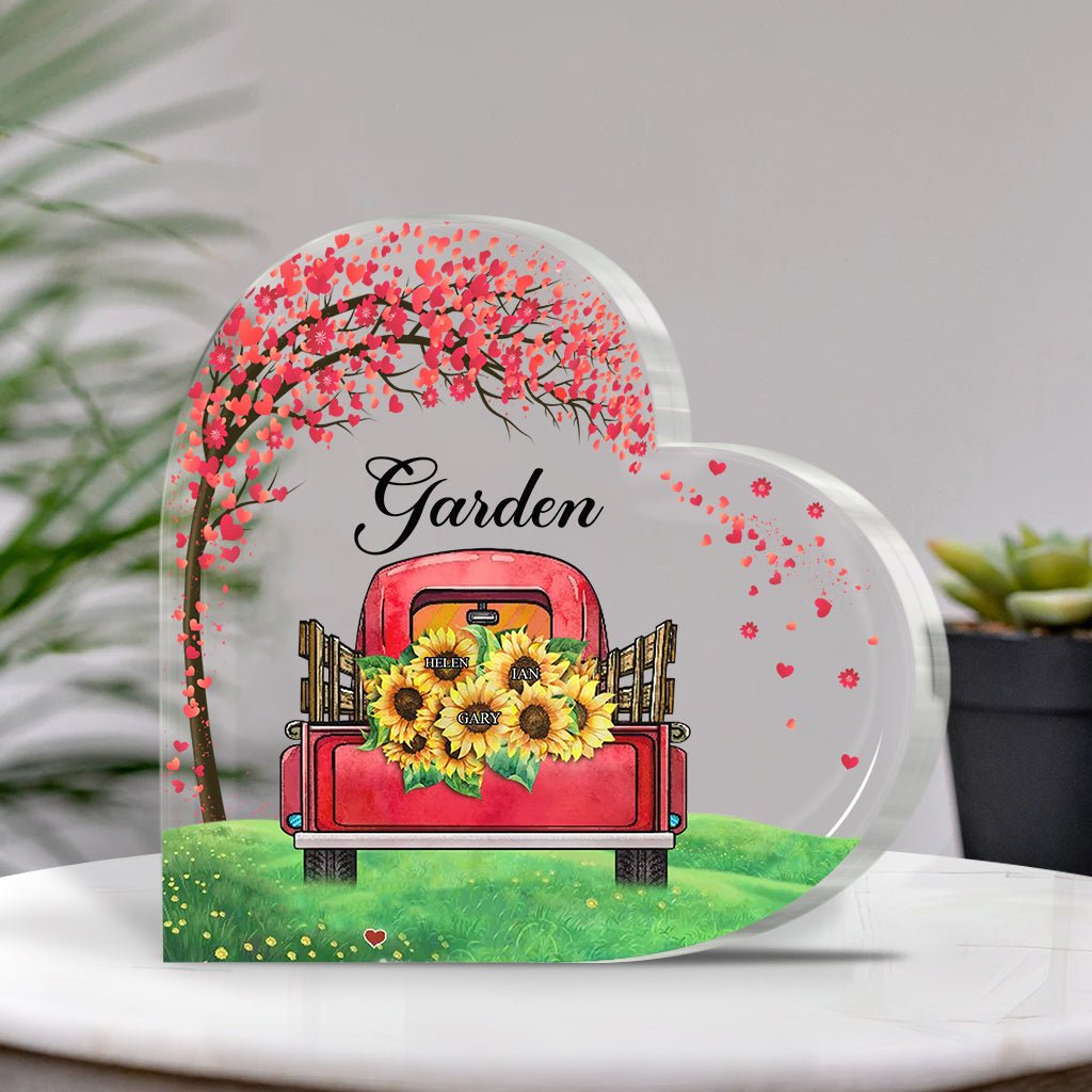 Le jardin de grand-mère - Plaque acrylique personnalisée pour la fête des mères