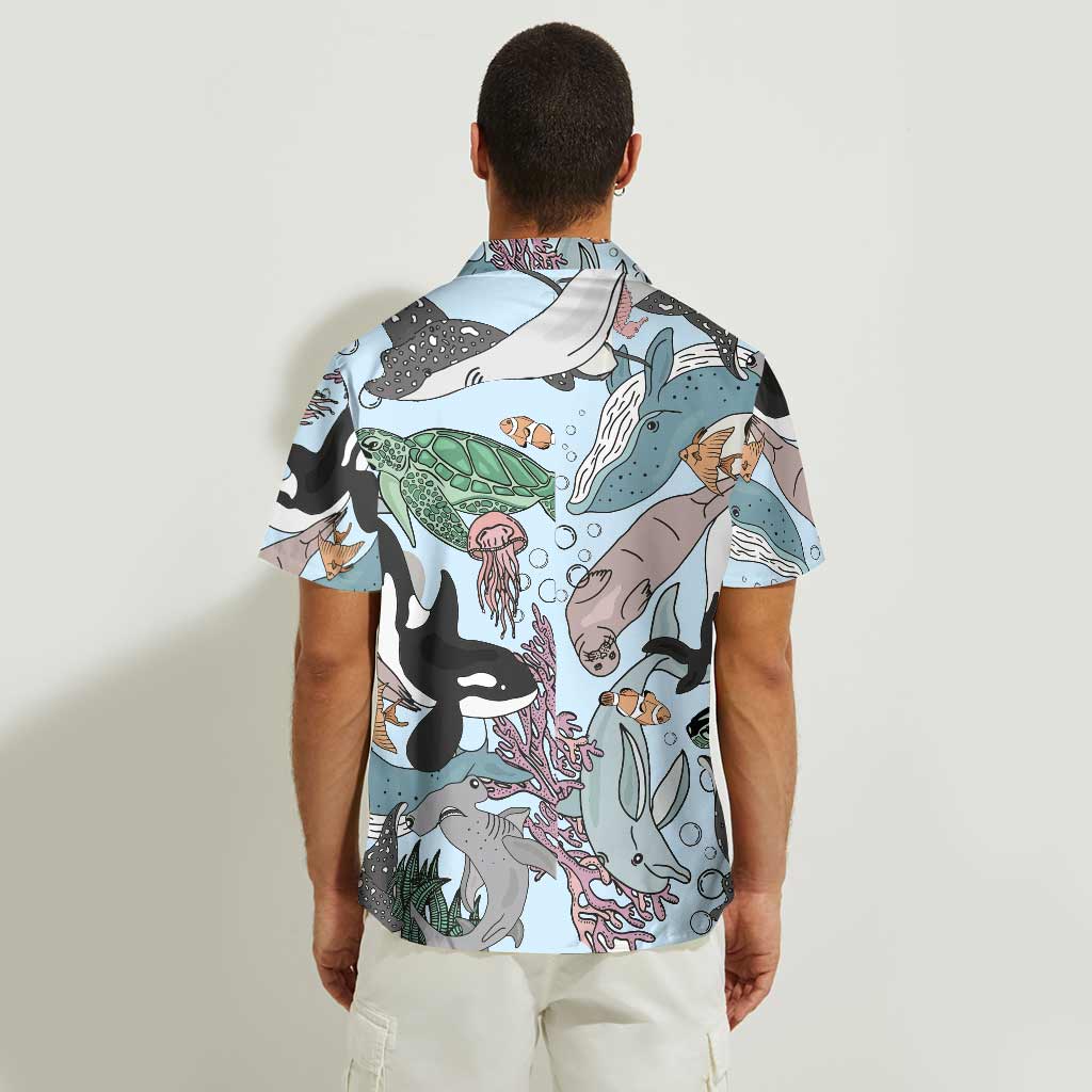 Sealife Orca Whale - Sea Lover Hawaiian Shirt
