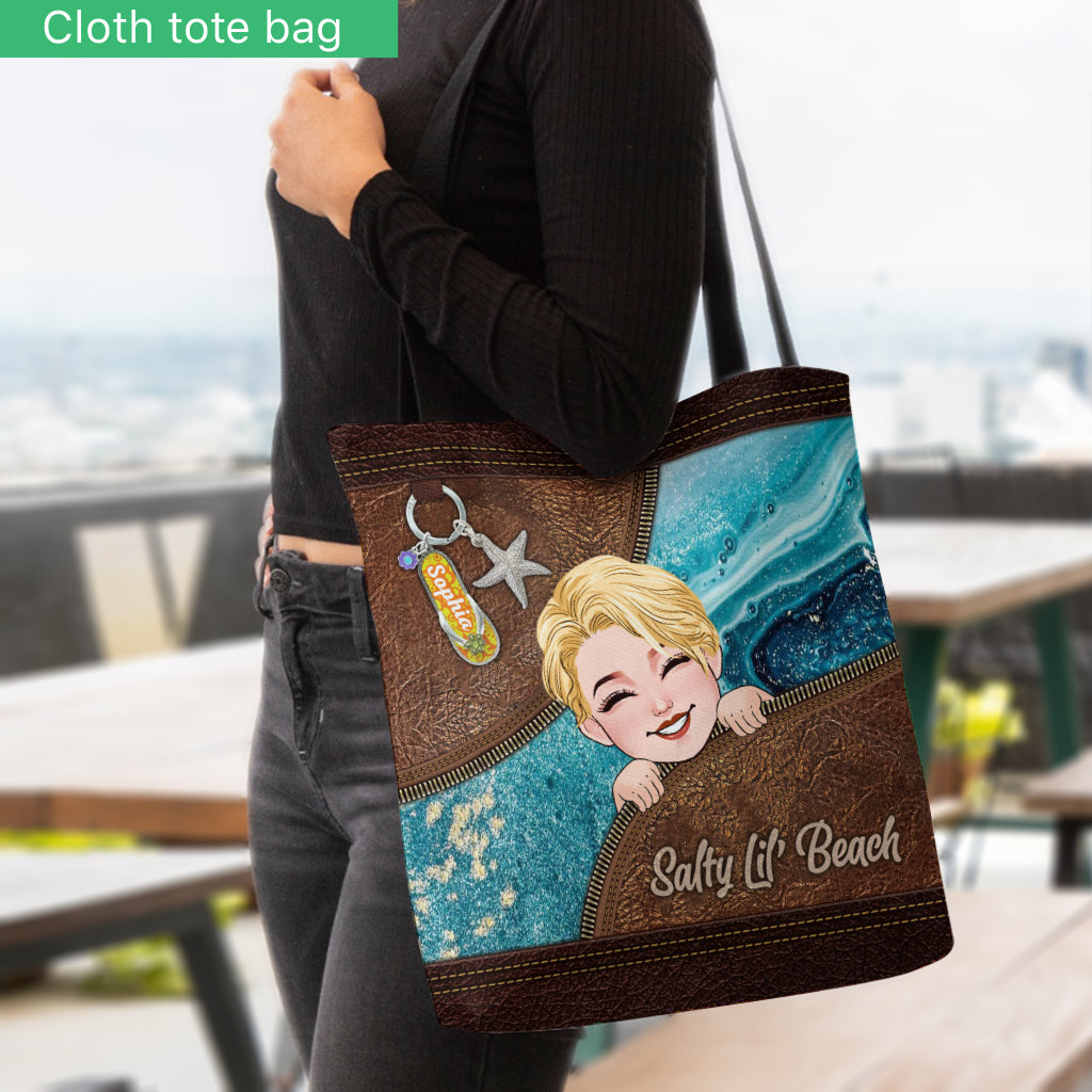Salty Lil' Beach - Sac fourre-tout personnalisé pour les amoureux de la mer
