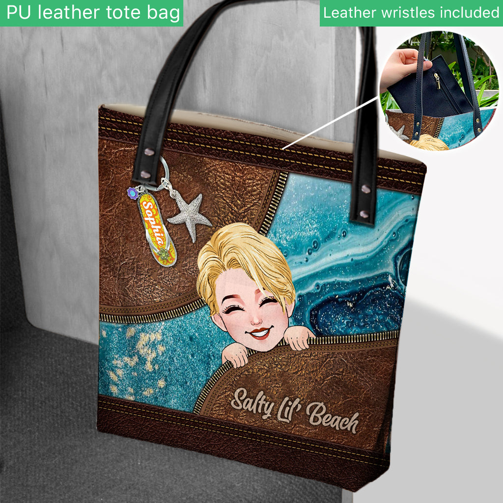 Salty Lil' Beach - Sac fourre-tout personnalisé pour les amoureux de la mer