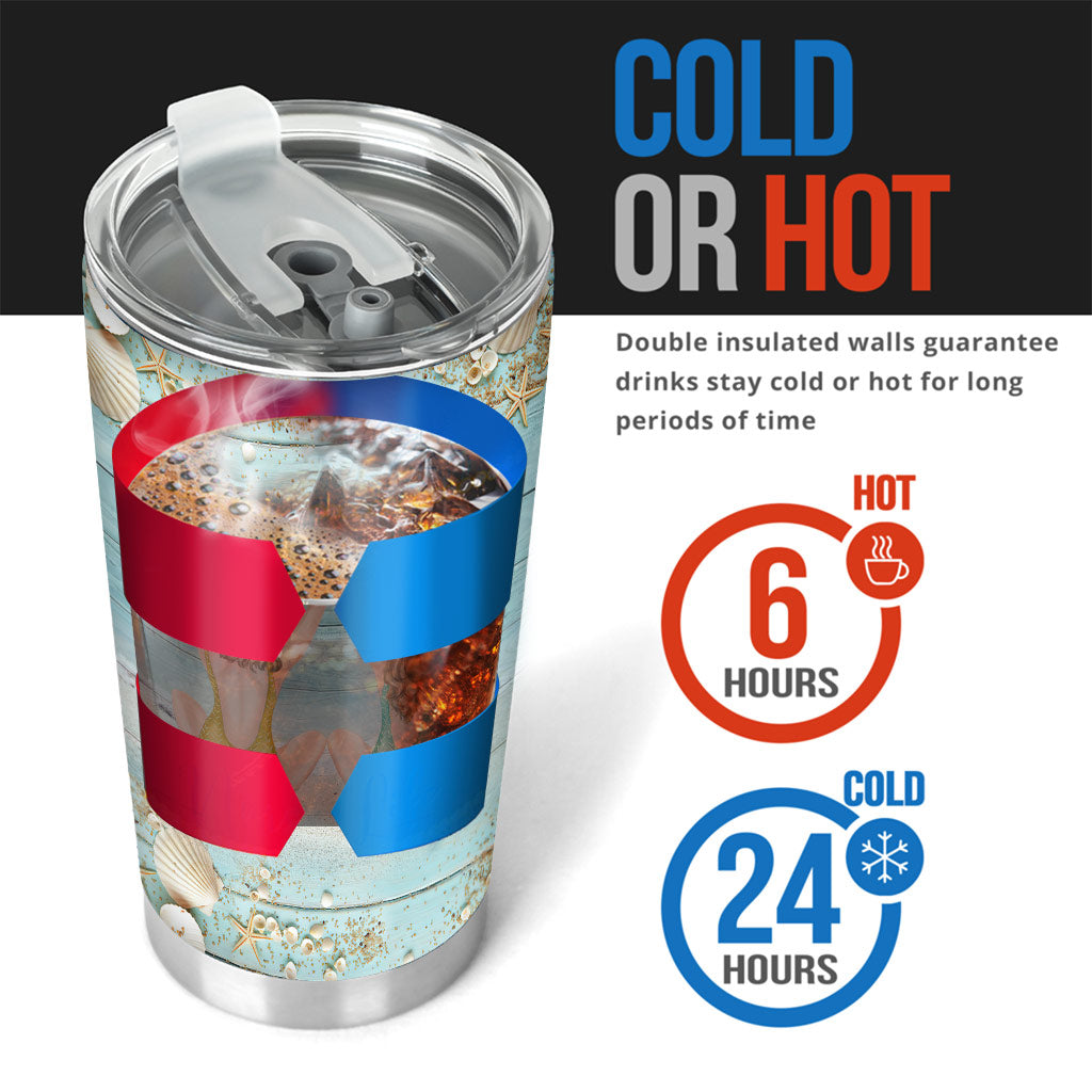 I Love You To The Beach And Back - Personalized Bestie Tumbler