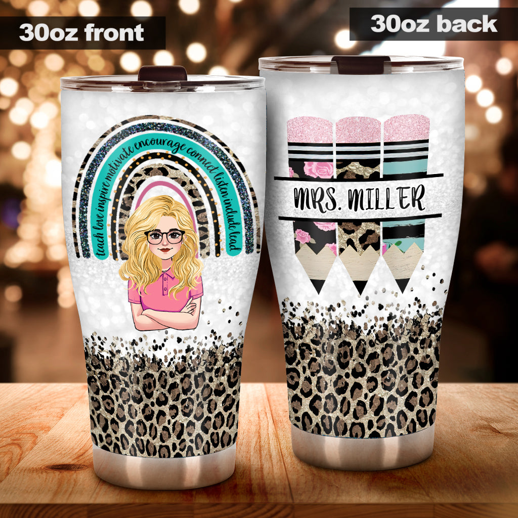 Enseigner, aimer, inspirer - Gobelet personnalisé pour enseignants
